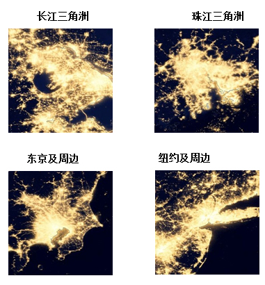 图9：城市夜晚灯光亮度